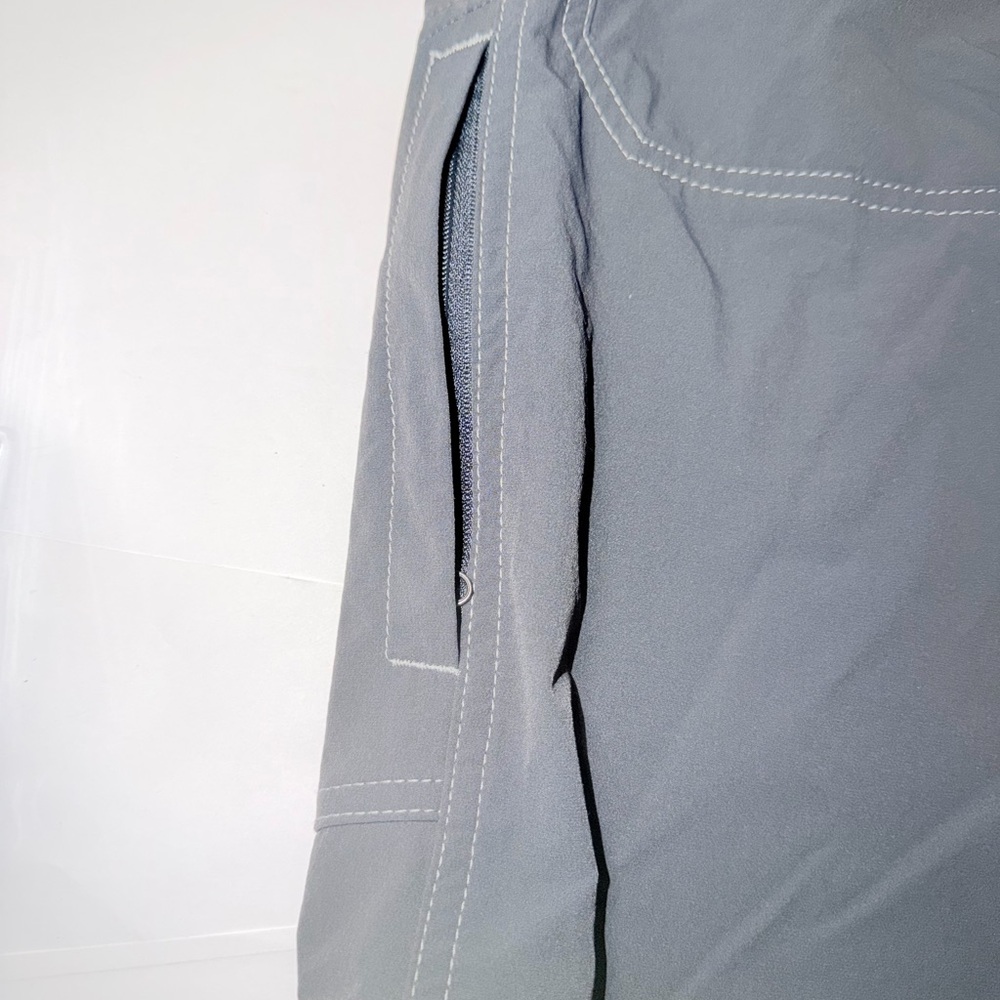 Men's Gray Performance Shorts - Picture 6 of 12